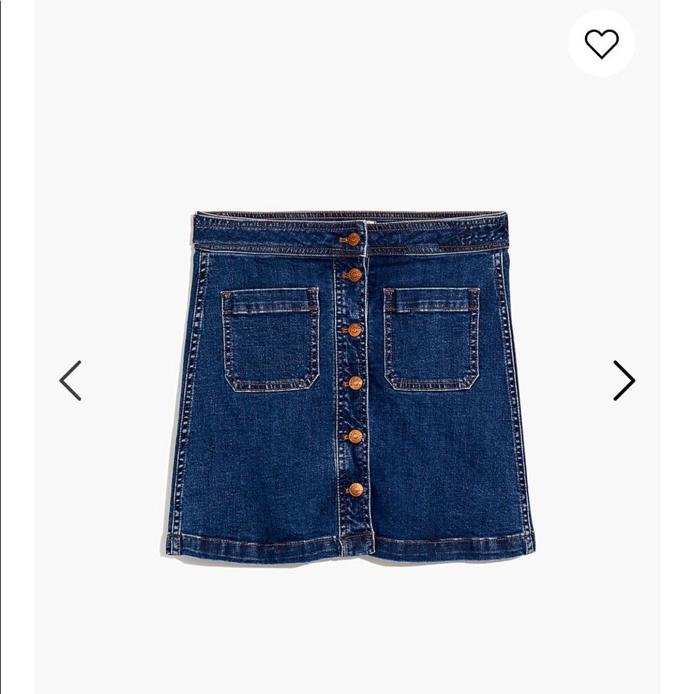 NWT Madewell stretch denim mini skirt